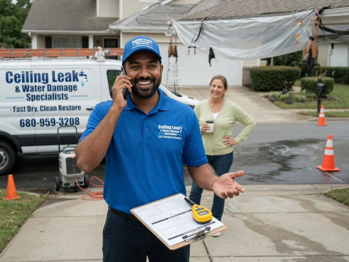 Ceiling Leak Cleanup Wood Dale, IL FAQs